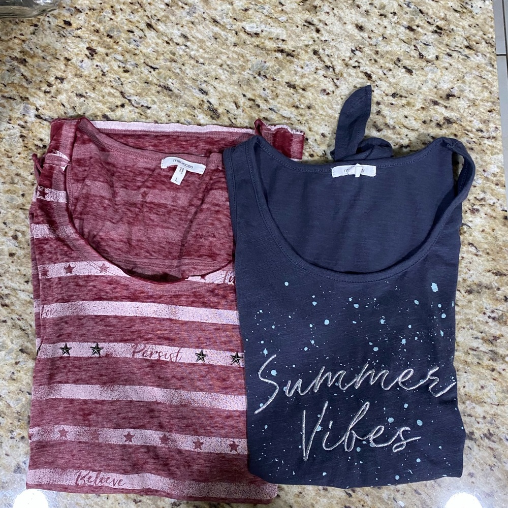 2 Pc Bundle Maurices Tank Tops L